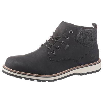Winterboots RIEKER, Herren, Gr. 40, schwarz, Nubuklederimitat, Textil, Schuhe Winterboots, mit Tex-Ausstattung