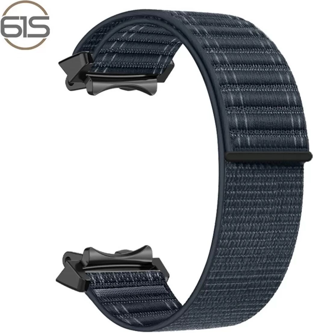 INF Nylon Geflochtenes Ersatzarmband kompatibel mit Amazfit T-Rex3 — Atmungsaktiv, Elastisch, Verstellbar Dunkelblau