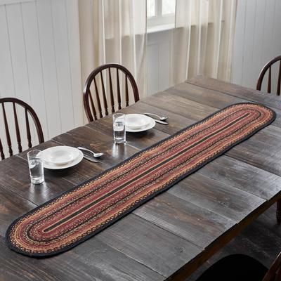 VHC Brands Heritage Farms Jute Oval Runner 13x72