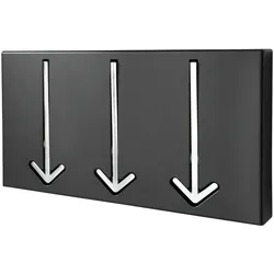 Invicta Interior Wandgarderobe Arrow, 30 x 5 x 20 cm, schwarz