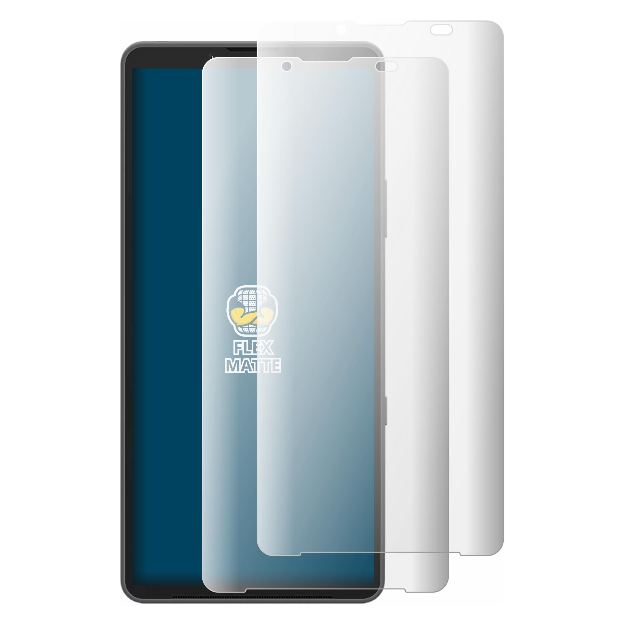 Brotect Fullscreen für Sony Xperia 10 VIII Schutzfolie Displayschutz Folie Matt Entspiegelungsfolie (2 Stk., Sony Xperia 10 VII) (5665041)
