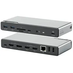 ALOGIC DV4 Kabelgebunden USB 3.2 Gen 1 (3.1 Gen 1) Type-C Grau