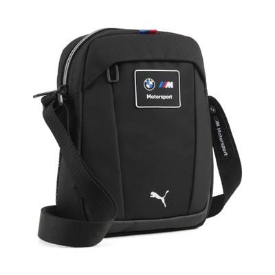 Umhängetasche PUMA "BMW M Motorsport 2,5 l Tragetasche Erwachsene", Damen, Gr. B/H/T: 25cm x 20cm x 6cm onesize, schwarz, Polyester, Taschen Umhängetasche