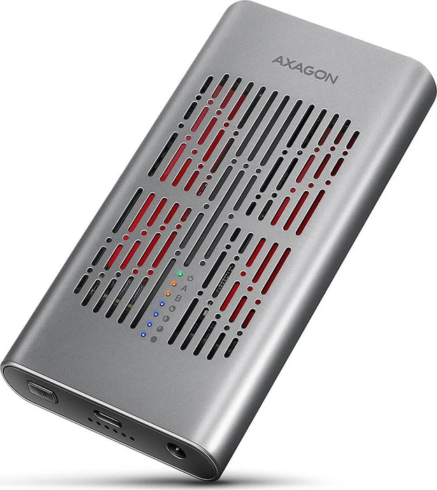 AXAGON EEM2-20GD, Dual M.2 NVMe SSD CLONE MASTER Enclosure, USB-C 20Gbps