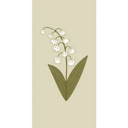 IB Laursen Papierserviette Frühlingsblumen 16er-Set, Maiglöckchen