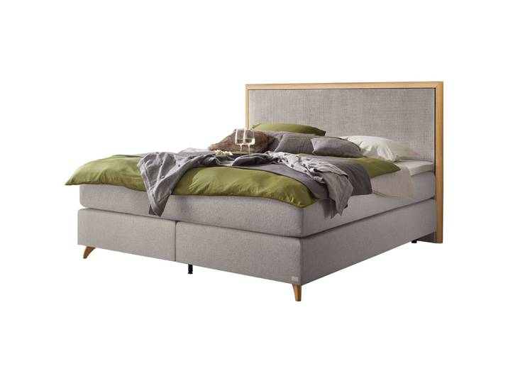 Hasena Boxspringbett Boxspring Comfort grau Stoff 160 x 200 cm - Möbel Konfigurator: Traummöbel individuell zusammenstellen