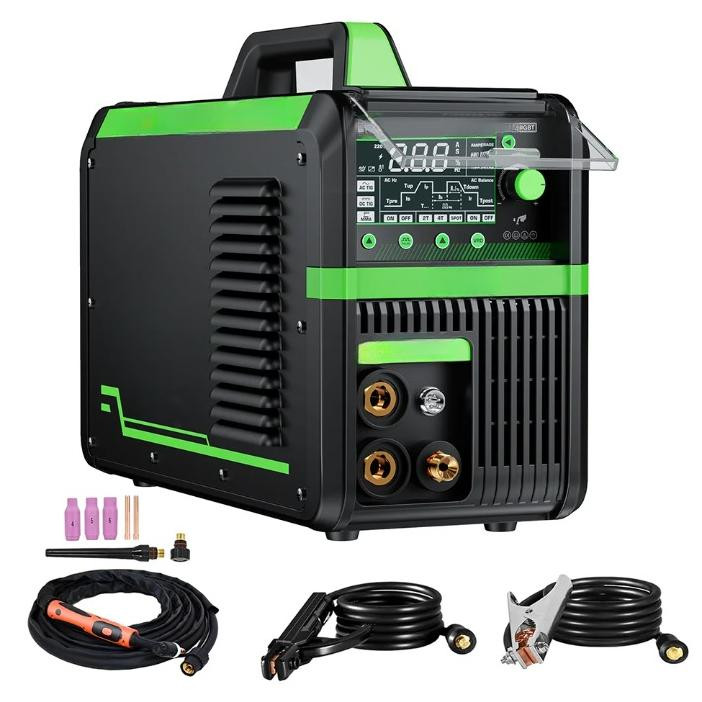 Selius Digitaal Inverter Lasapparaat - MIG TIG ARC Elektrode Lasmachine - Groen/Zwart
