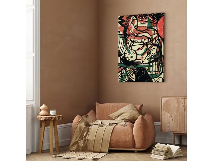 Toile La naissance du cheval Feutre Multicolore/Multicolore 60 x 90cm