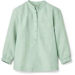 Nah/Studio Bluse - Baumwoll-Leinen-Mix - Gr. 34 - blau