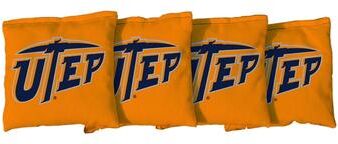 Skip's Garage Texas El Paso Miners Orange Cornhole Bags