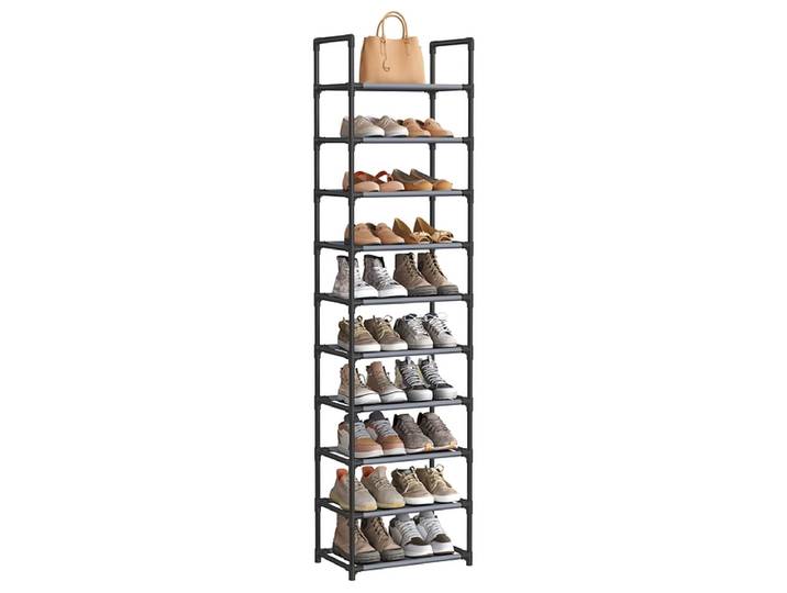 Schuhablage SONGMICS 20 Paar Schuhe grau