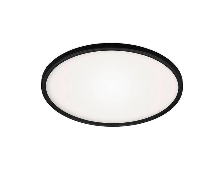 Led-Paneel Slim, Schwarz, Kunststoff, rund, 2.9 cm, Lampen & Leuchten, LED Beleuchtung, LED-Paneele