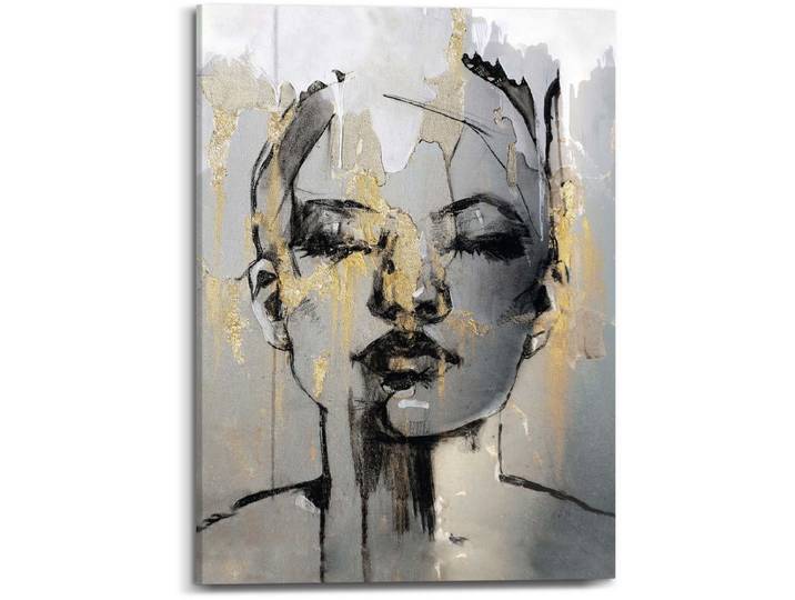 Schilderij Gezicht - 70 x 50 - Canvas - REINDERS