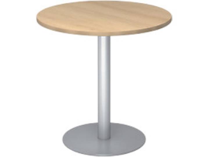 Hammerbacher Säulentisch Eiche 800 x 745 mm Mit Aufbau