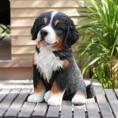 Hi-Line Gift Ltd. "12.5"" H Bernese Mountain Puppy Sitting (Hi-Line Exclusive)"