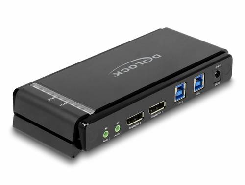 Delock 11476 DisplayPort-Switch DisplayPort 7680 x 4320 Pixel, 3840 x 2160 Pixel