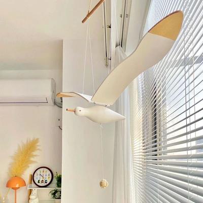 Uplifted Finds Elegant Wooden Hanging Seagull Art Decoration Elegant Wooden Hanging Seagull Art Decoration
