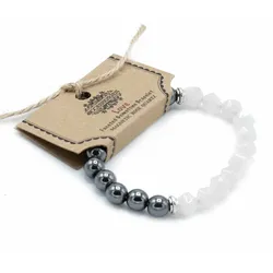 Faceted Gemstone Bracelet - Magnetc Rose Quatz