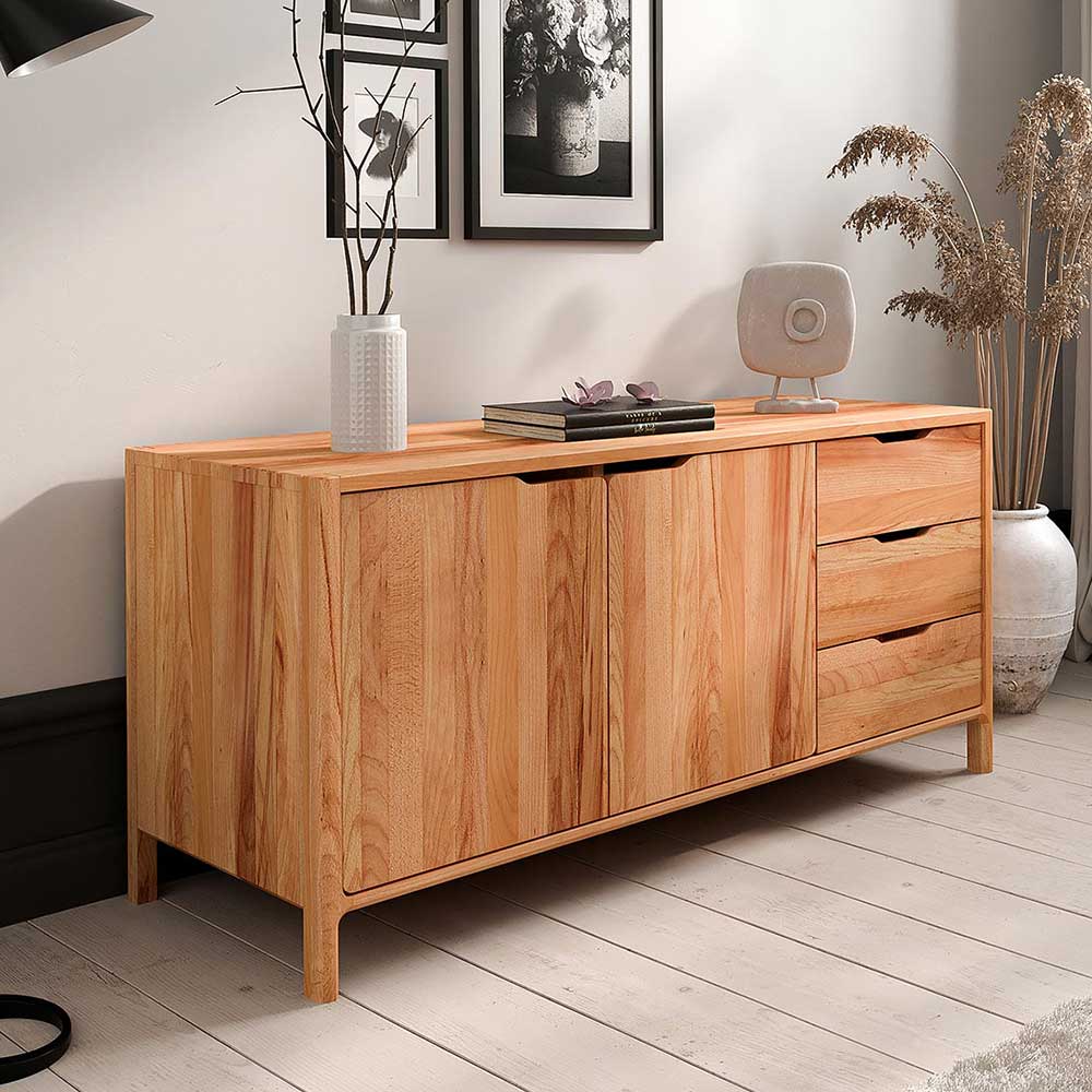 Pharao24.de Sideboard Kommode mit Massivholz Oberfläche geölt