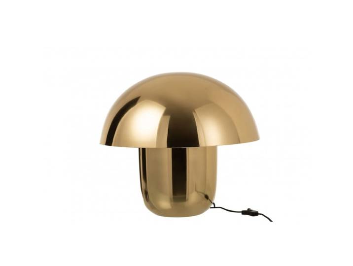 Lampe champignon en métal doré 50x50x45 cm