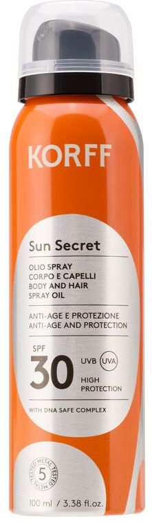 Korff Sun Secret Olio Spray Corpo E Capelli Spf 30 Limited Edition 100 ML