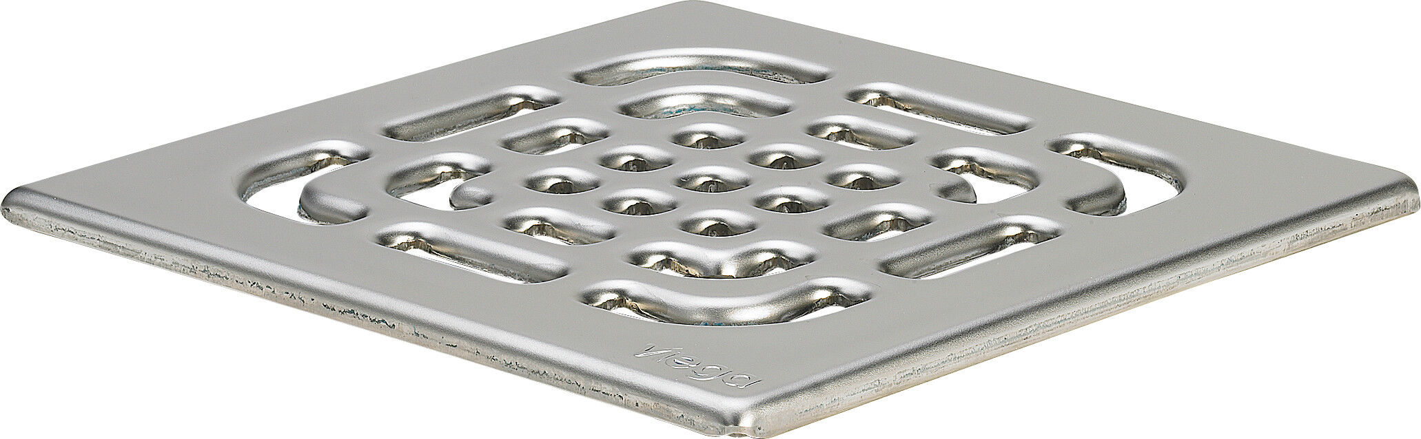 Viega grille 4933.4 143x143mm, Inox dessiné