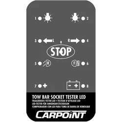 Carpoint, On-Board-Diagnose, LED-Tester für Anhängersteckdosen
