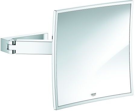Grohe Selection Cube Kosmetikspiegel 40808000 3-fache Vergrößerung, für Wandmontage, chrom