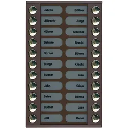 TCS PET22-EB/04 PET/AVE TCS:BUS Klingeltastenerweiterung 22T AP bronze PET22EB04