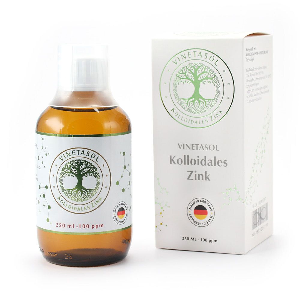 Vinetasol kolloidales Zink 100 ppm 250 ml Flüssigkeit