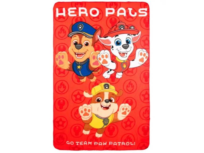 Paw Patrol Hero Pals fleece deken 100 x 150 cm
