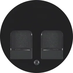 Hager Zentralstück m 2 Staubs R.Cl schwarz