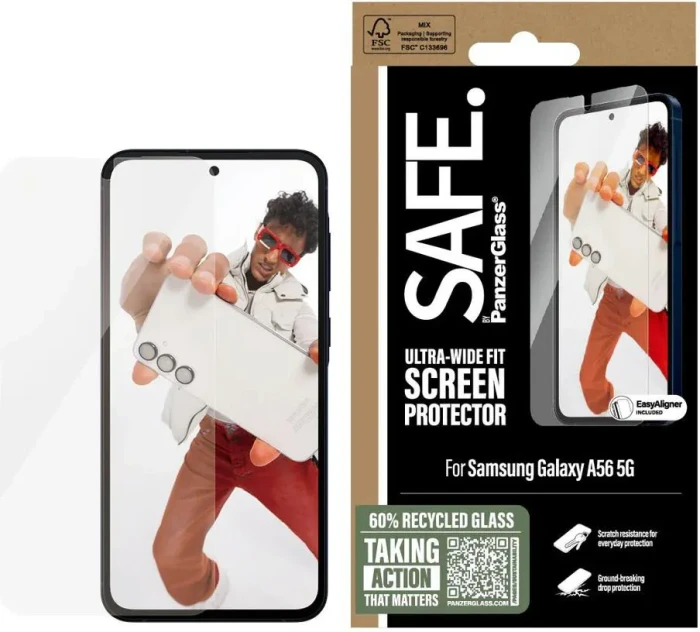 PanzerGlass SAFE Samsung Galaxy A56 5G mit Einbaurahmen