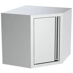 Combisteel Eck-Wandschrank mit 1 Flügeltüre aus Edelstahl 700/700x700x650mm