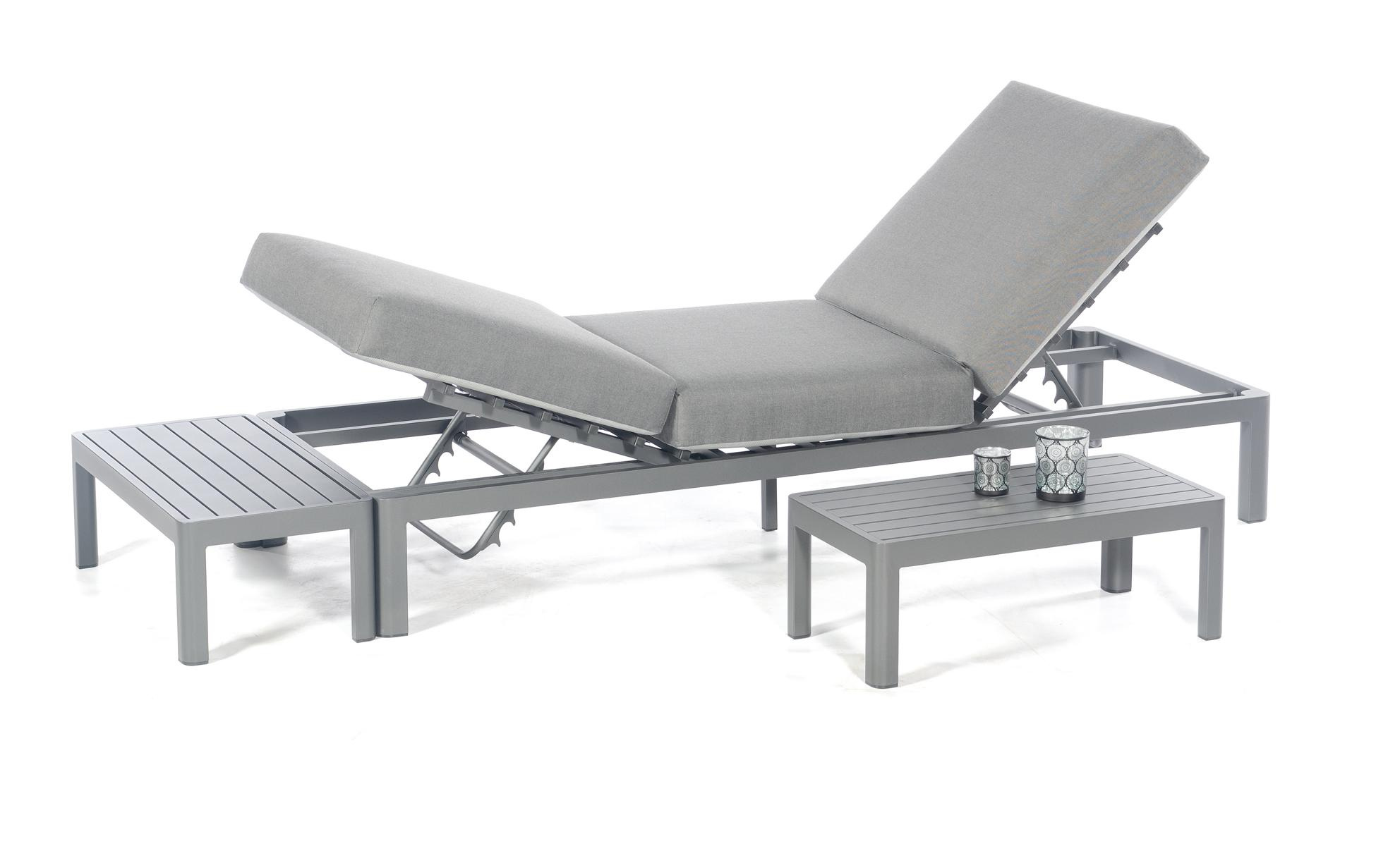 MUESING Lounge-Set Universum Aluminium anthrazit 3-Sitzer-Sofa mit Verstellfunktion incl 16929317