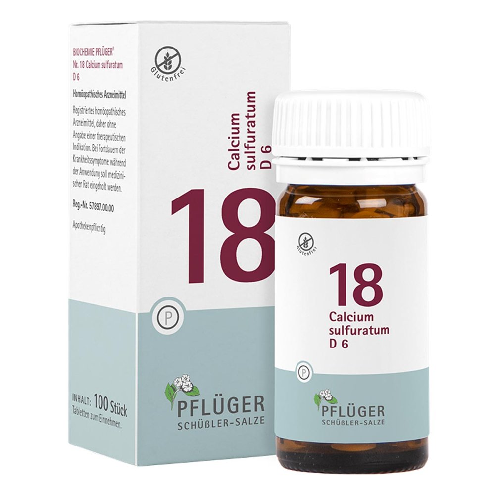 Homöopathisches Laboratorium Alexander Pflüger Gmb Schüßler-Salze Biochemie Pflüger 18 Calcium sulfurat.D 6 Tbl. 06322383