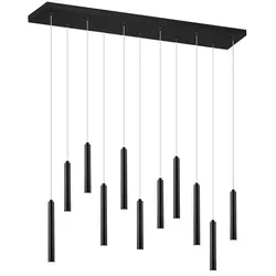 Trio LED-Pendelleuchte Tubular Alu, Eisen, Stahl & Metall Schwarz