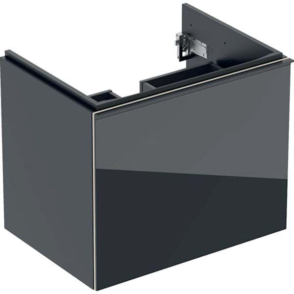 Acanto Geberit 500610161 64x53,5x47,6 cm, verre noir - noir mat