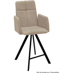 THEKENSTUHL (2er-Set) Dekhova 52x109x60 Schwarz/Natur