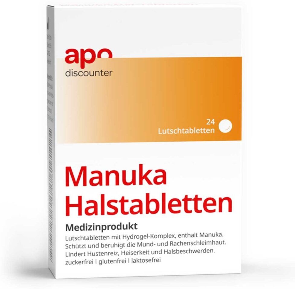 Manuka Halstabletten zuckerfrei zum Lutschen von apodiscounter 24stk