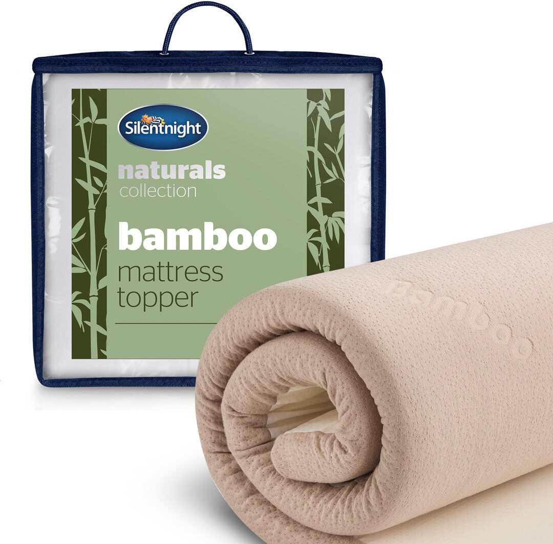 Silentnight Bamboo Mattress Topper Beige Single