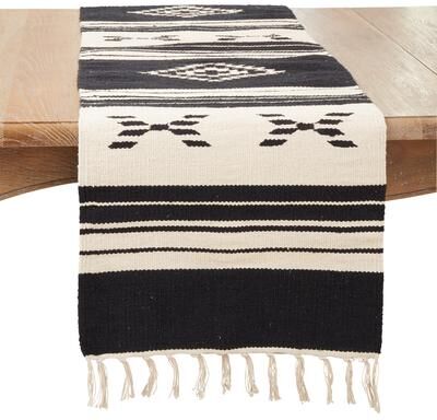 Saro Lifestyle Earthly Tones Southwestern Table Runner