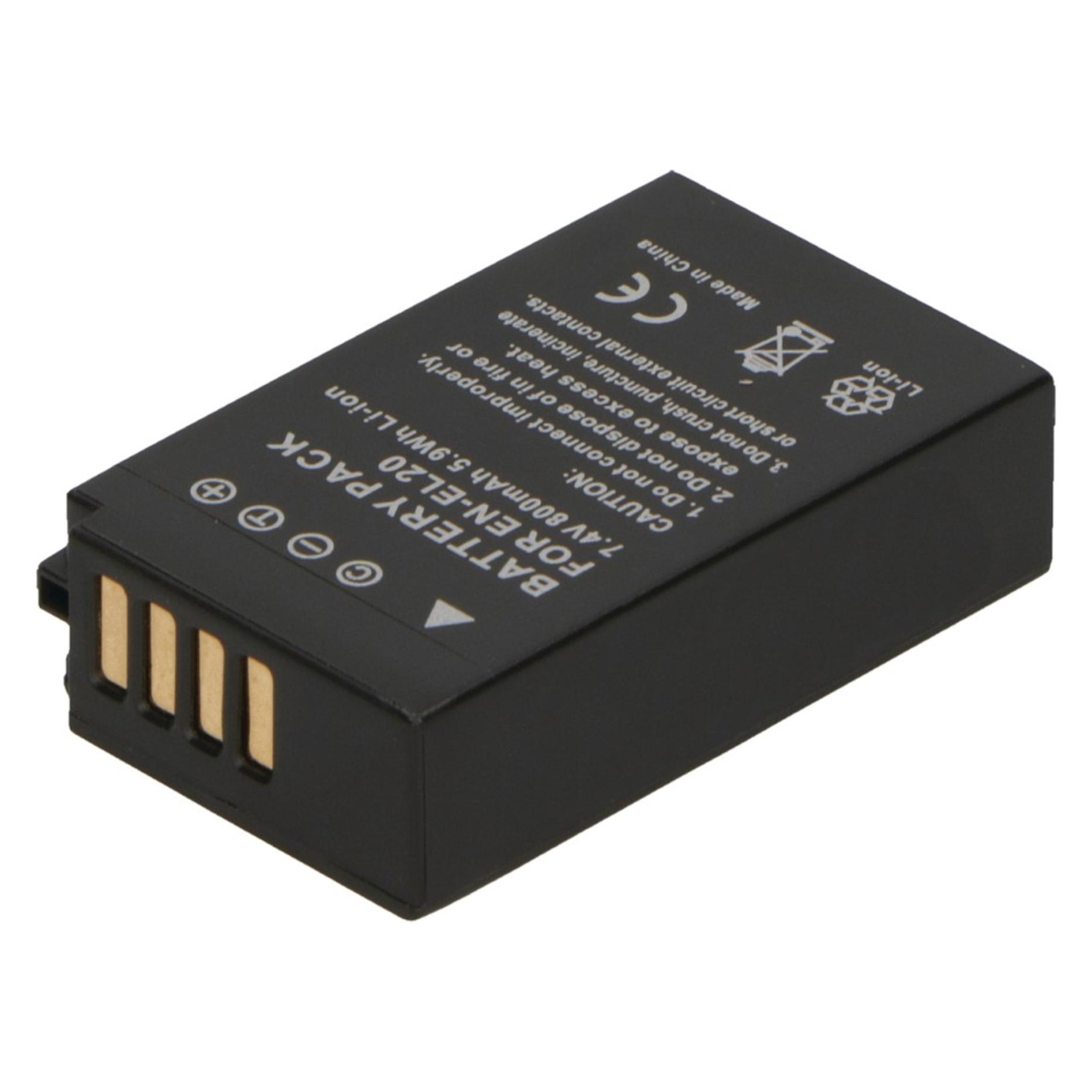 2-Power Digital Camera Battery 7.4V 800mAh (Kamera Akku) (DBI9973A)