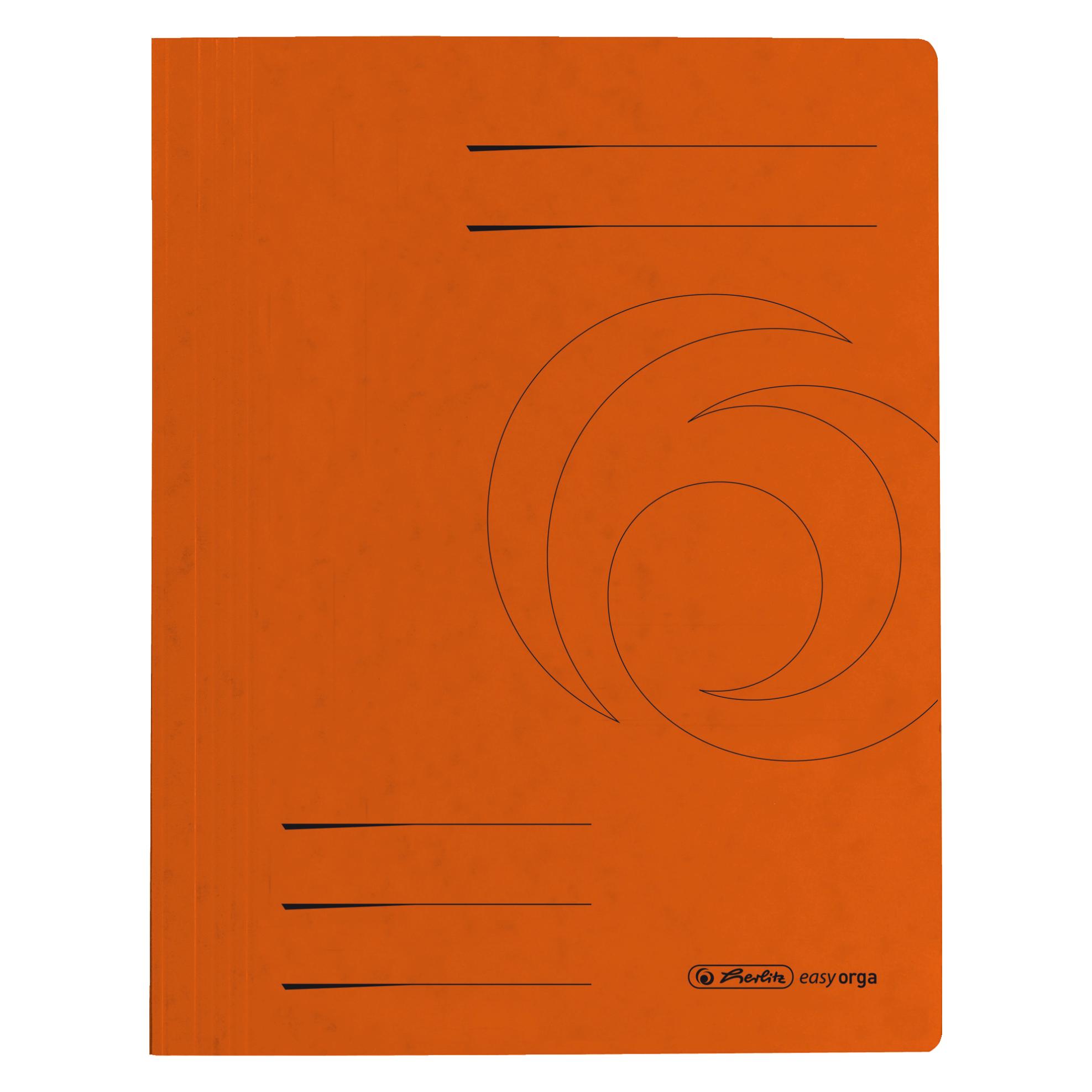 Herlitz Schnellhefter easyorga, A4, Karton, orange (A4) (11094687)