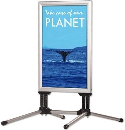 DSI Gadeskilt "Wind-Line Budget", 50x70cm, Sølv