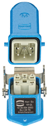 HARTING 10360040003 Steckverbinder-Set Gesamtpolzahl: 4 + PE 1St.
