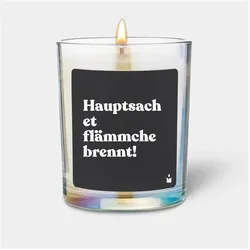 Chatty Candles, Duftkerzen, Duftkerze Rainbow Woody "Hauptsach et flämmche brennt!"