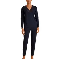 Calida Elegant Dreams Pyjama Dunkelblau Modal Medium Damen