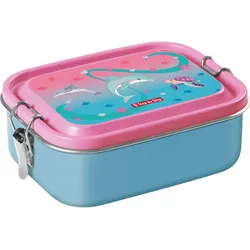 Step by Step Brotzeitbox, Lunchbox, Blau, Mehrfarbig, Rosa