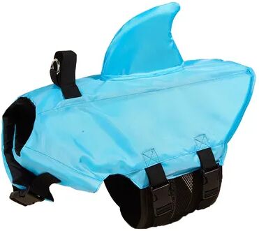 The Handy Homestead Shark Fin Dog Life Jacket For Small Dogs Enhanced Buoyancy, Adjustable Safety Vest For Swimming, Boating & Surfing blue xxl
